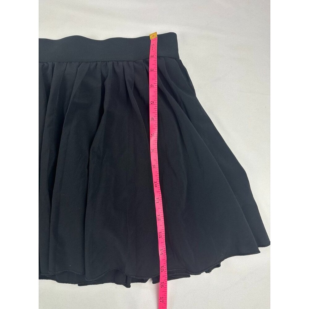 Aritzia TNA Womens Skort Black Move Tennis Mini Skirt Pleated Pull On A Line S - Picture 6 of 7